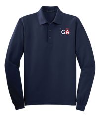 Guardian Angels Uniform Long Sleeve Polo-NAVY